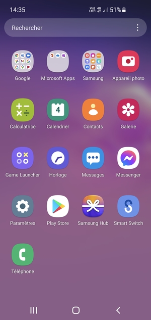 Sélectionnez Samsung