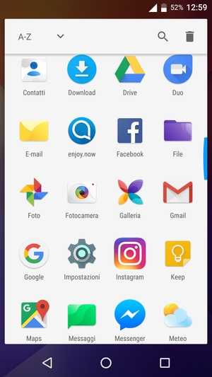 Scorri e seleziona Impostazioni