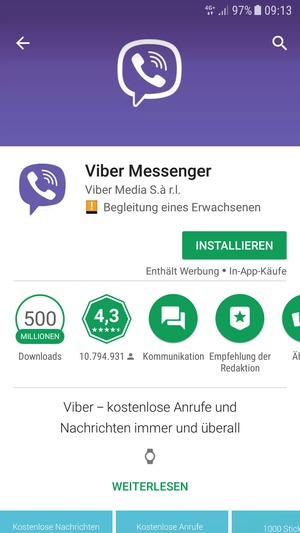 Wählen Sie INSTALLIEREN