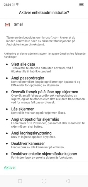 Velg Aktiver