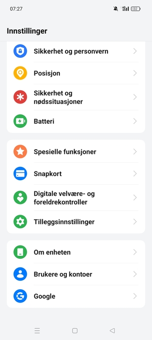 Bla til og velg Brukere og kontoer