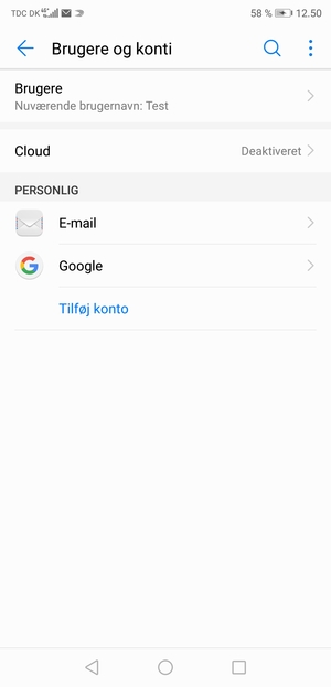 Vælg Google