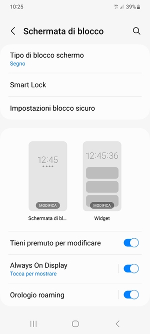 Il tuo telefono è ora protetto dal blocco schermo