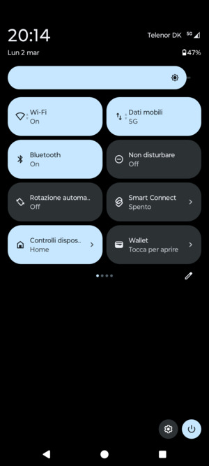 Disattiva Wi-Fi e Bluetooth