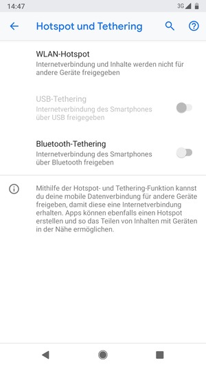Wählen Sie WLAN-Hotspot