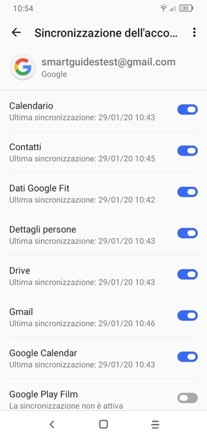 Seleziona il tasto Menu
