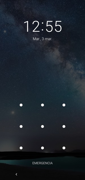 El teléfono ha sido asegurado con un bloqueo de pantalla