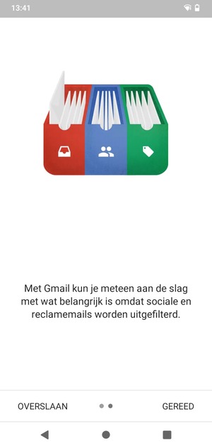 Selecteer GEREED