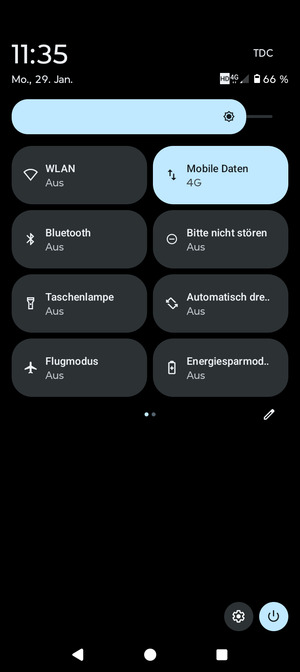 Stellen Sie die Helligkeit auf das erforderliche Niveau