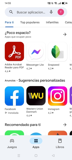 Seleccione la barra de Búsqueda