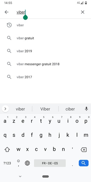 Saisissez le nom de l'appli et sélectionnez Rechercher