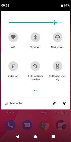 Pas helderheid aan op het vereiste niveau