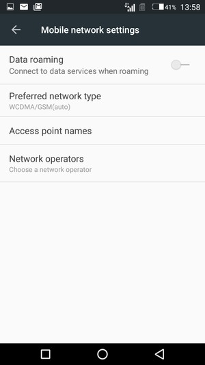 Select Network operators