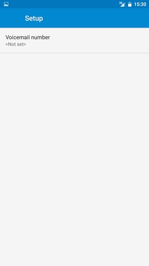 Select Voicemail number