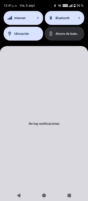 Deslice hacia abajo el menú superior de nuevo