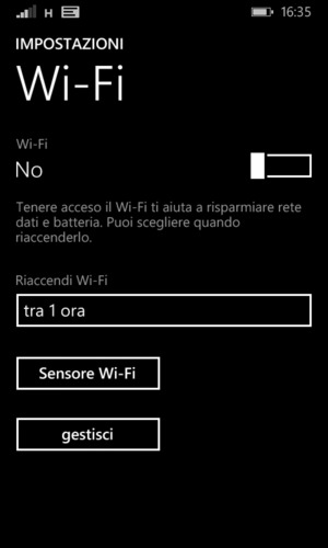 Attiva Wi-Fi