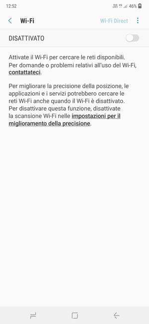 Attiva Wi-Fi
