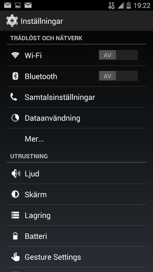 Välj Wi-Fi