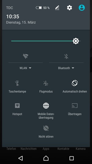 Stellen Sie die Helligkeit auf das erforderliche Niveau