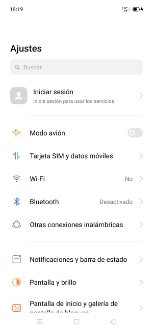 Seleccione Tarjeta SIM y datos móviles