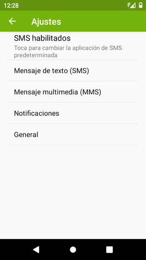 Seleccione Mensaje de texto (SMS)