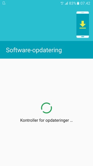 Afvent at søgningen er afsluttet