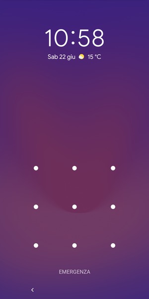 Il tuo telefono è ora protetto dal blocco schermo