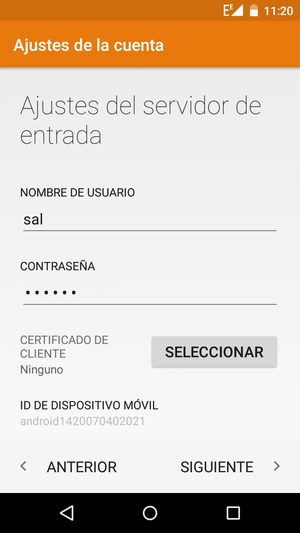 Introduzca Nombre de usuario
