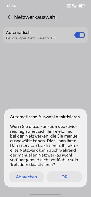 Wählen Sie OK