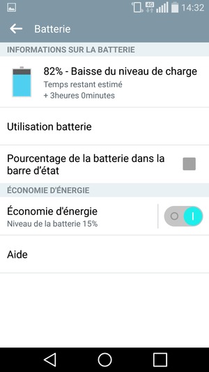Activer le Économie d'énergie
