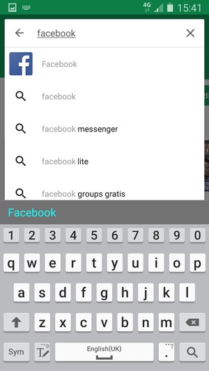 Inserisci il nome dell'app e seleziona Ricerca