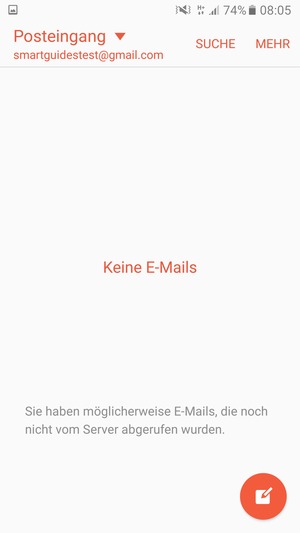 Ihr Gmail Konto ist einsatzbereit