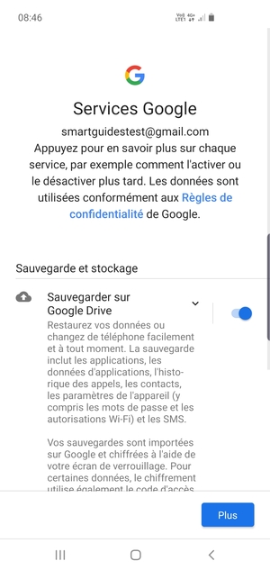 Sélectionnez Plus