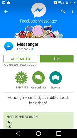 Vælg ÅBN