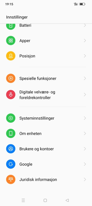 Bla til og velg Brukere og kontoer