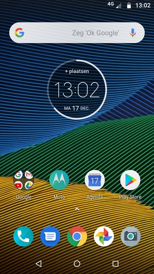 Selecteer de Recente applicaties knop