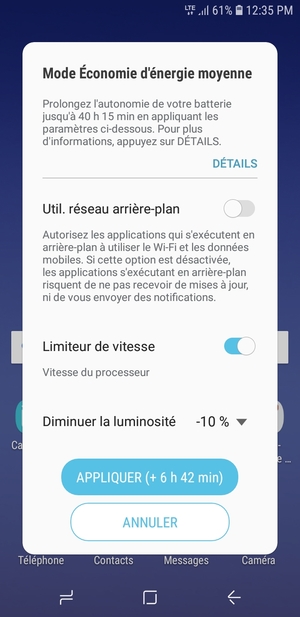 Sélectionnez APPLIQUER