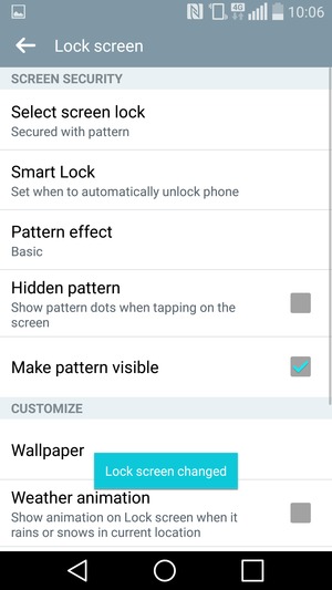 Select the Back button