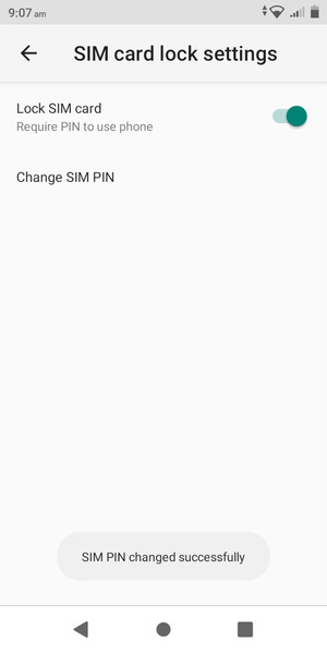 Your SIM PIN has been changed