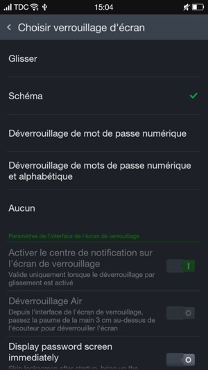 Sélectionnez Schéma