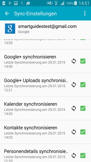 Ihre Daten werden synchronisiert