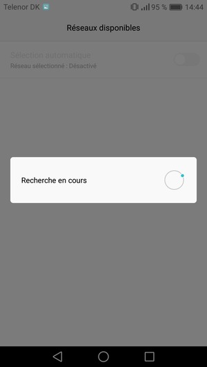 Veuillez attendre la fin de la recherche
