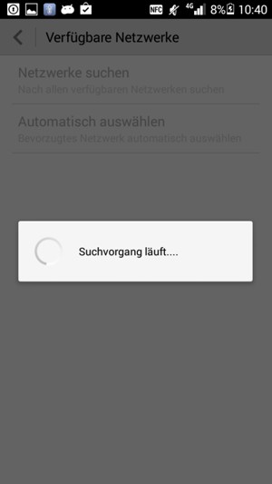 Warten Sie, bis die Suche abgeschlossen ist