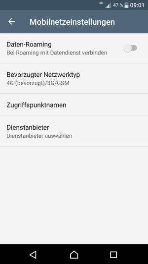 Wählen Sie Zugriffspunktnamen