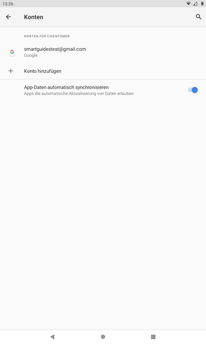 Wählen Sie Ihr Google Konto