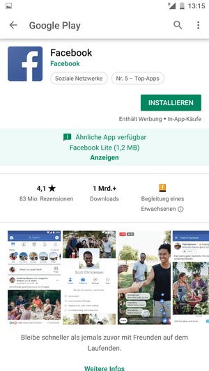 Wählen Sie INSTALLIEREN