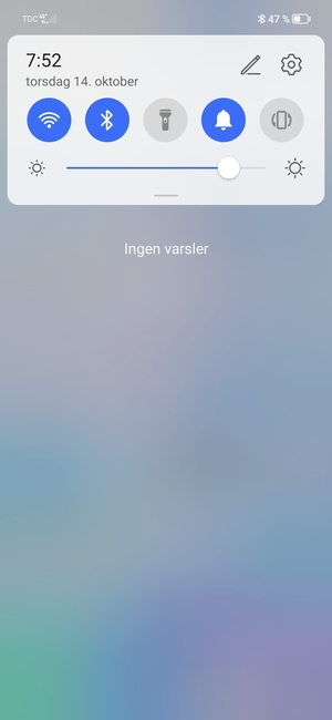 Dra ned toppmenyen igjen