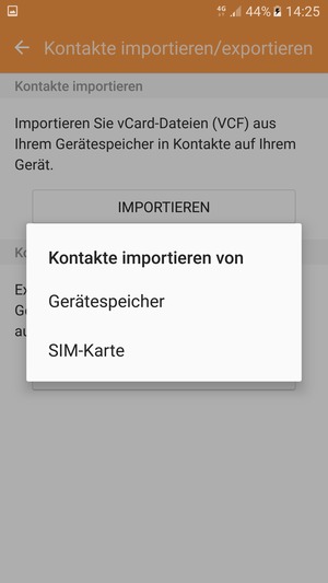 Wählen Sie SIM-Karte