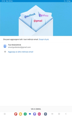 Seleziona VAI A GMAIL