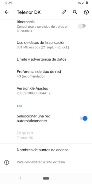 Seleccione Nombres de puntos de acceso